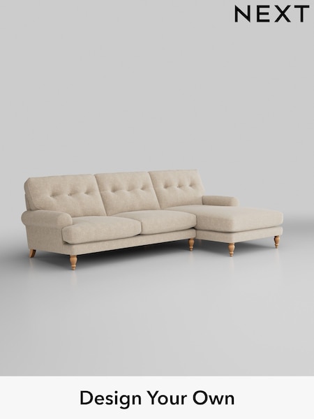 Chunky Weave/Cream Erin Buttoned Back Deep Relaxed Sit (W42398) | £2,025