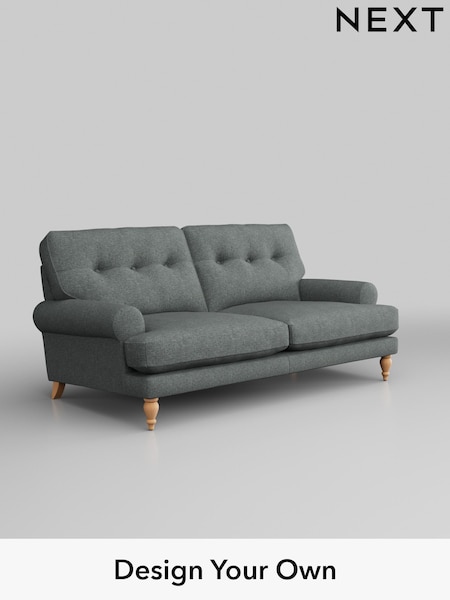 Chunky Weave/Mid Grey Erin Buttoned Back Deep Relaxed Sit (W42401) | £1,325