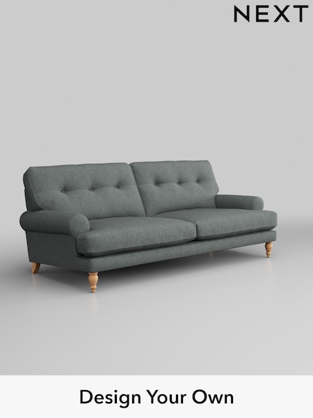 Chunky Weave/Mid Grey Erin Buttoned Back Deep Relaxed Sit (W42401) | £1,425