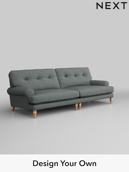 Chunky Weave/Mid Grey Erin Buttoned Back Deep Relaxed Sit (W42401) | £1,525