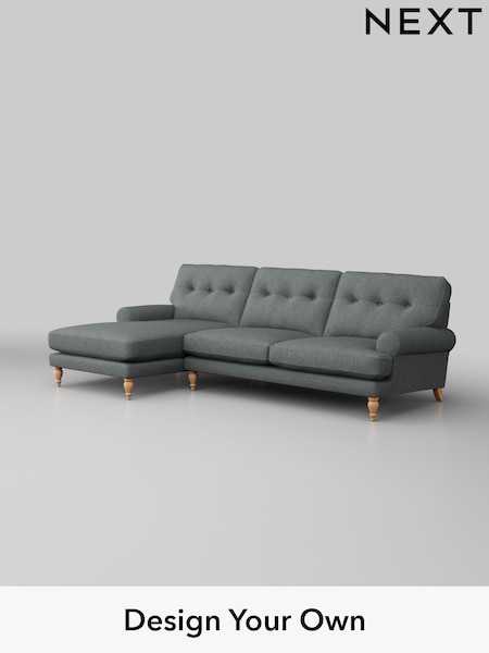 Chunky Weave/Mid Grey Erin Buttoned Back Deep Relaxed Sit (W42401) | £2,025