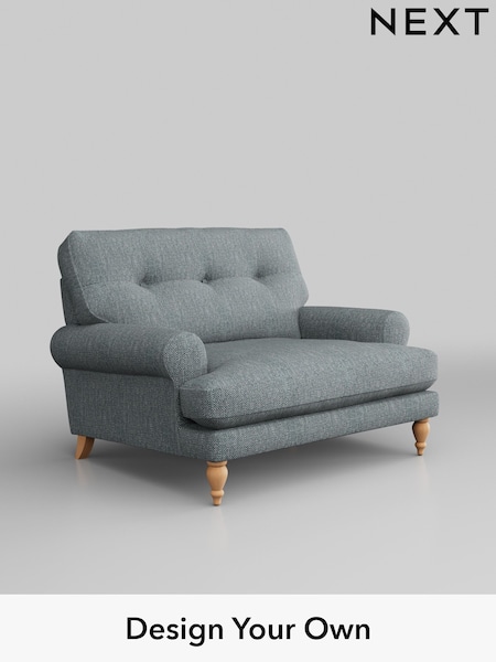 Chunky Weave/Mid Blue Erin Buttoned Back Deep Relaxed Sit (W42402) | £1,025