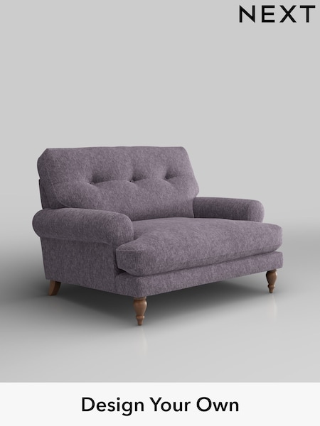 Cotswold Chenille/Light Lilac Purple Erin Buttoned Back Deep Relaxed Sit (W42417) | £1,025