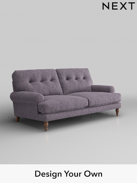 Cotswold Chenille/Light Lilac Purple Erin Buttoned Back Deep Relaxed Sit (W42417) | £1,325
