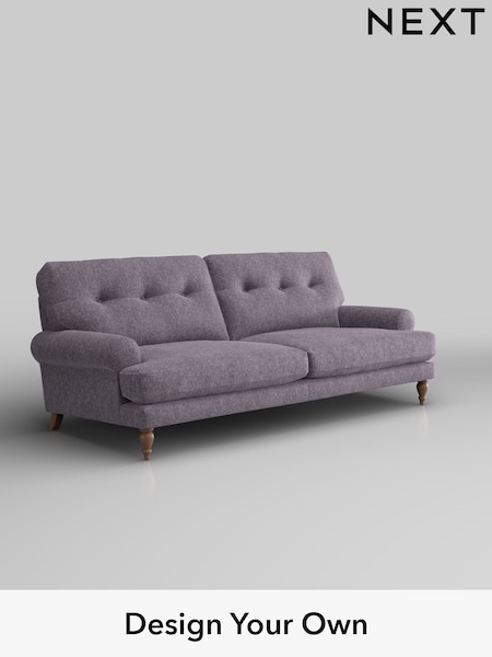 Cotswold Chenille/Light Lilac Purple Erin Buttoned Back Deep Relaxed Sit (W42417) | £1,425