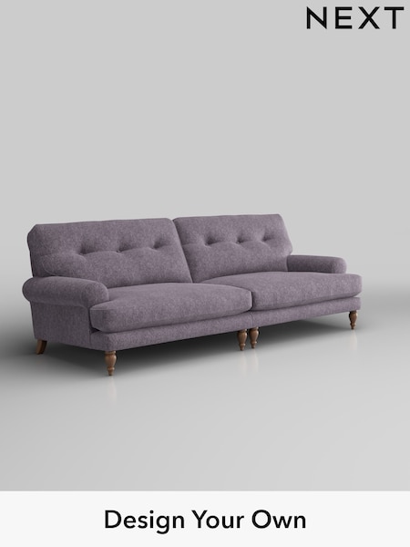 Cotswold Chenille/Light Lilac Purple Erin Buttoned Back Deep Relaxed Sit (W42417) | £1,525