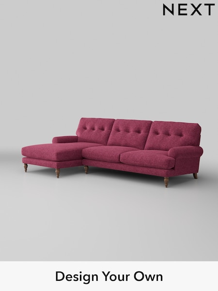 Cotswold Chenille/Dark Raspberry Pink Erin Buttoned Back Deep Sit (W42425) | £1,975