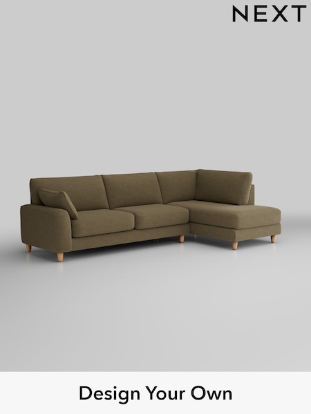 Fine Chenille Easy Clean/Dark Moss Green Campbell (W42428) | £1,975