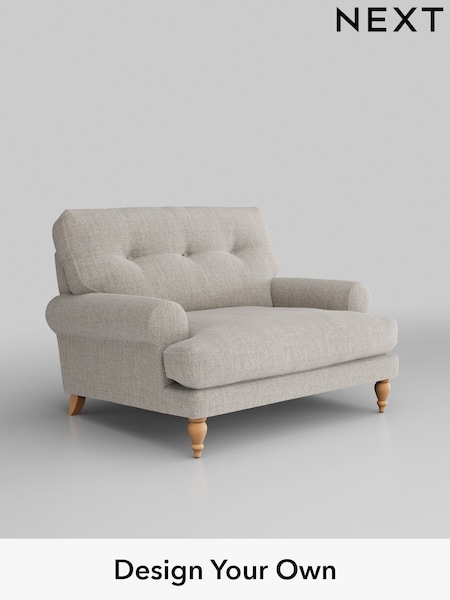 Chunky Weave/Dove Grey Erin Buttoned Back Deep Sit (W42430) | £975