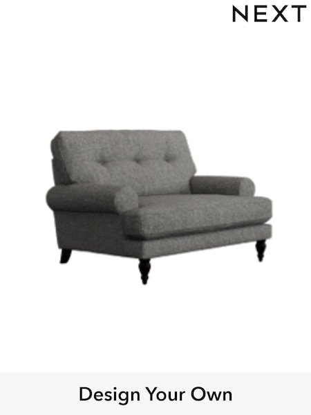 Chunky Weave/Mid Grey Erin Buttoned Back Deep Sit (W42432) | £975