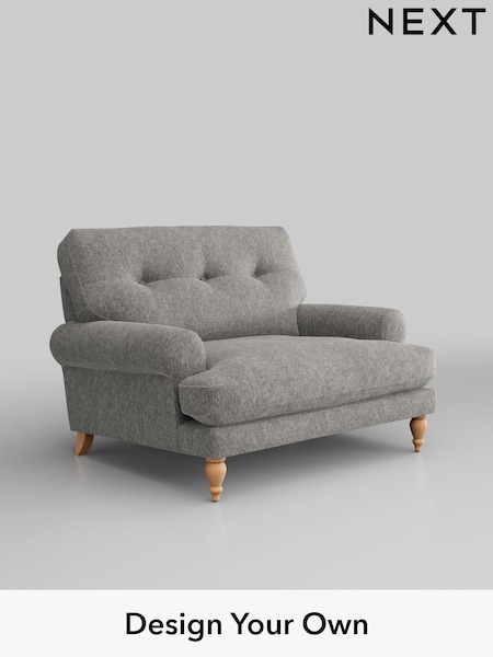 Cotswold Chenille/Silver Grey Erin Buttoned Back Deep Relaxed Sit (W42434) | £1,025