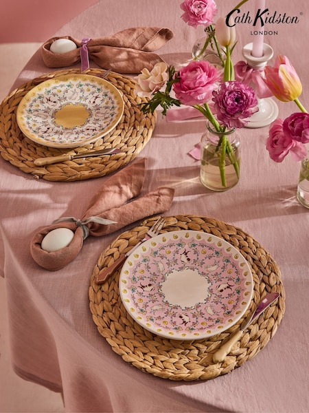 Cath Kidston Set of 2 Multi Bunny Plates (W42438) | £20