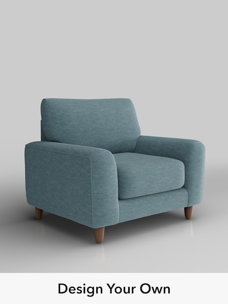 Fine Chenille Easy Clean/Mid Blue Campbell (W42439) | £875