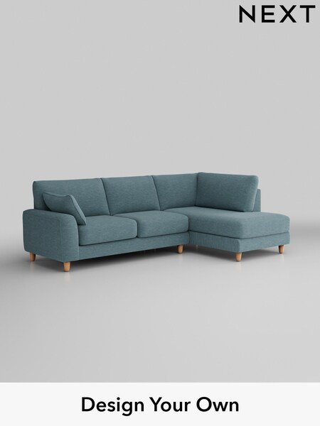 Fine Chenille Easy Clean/Mid Blue Campbell (W42439) | £1,875