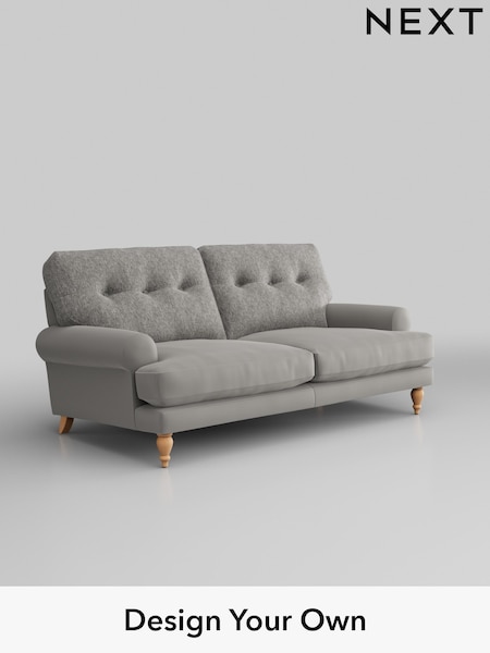 Cotswold Chenille/Silver Grey Erin Buttoned Back Deep Sit (W42444) | £1,275