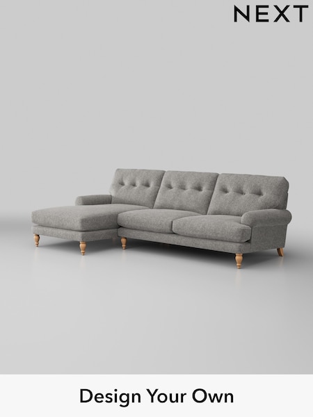 Cotswold Chenille/Silver Grey Erin Buttoned Back Deep Sit (W42444) | £1,975