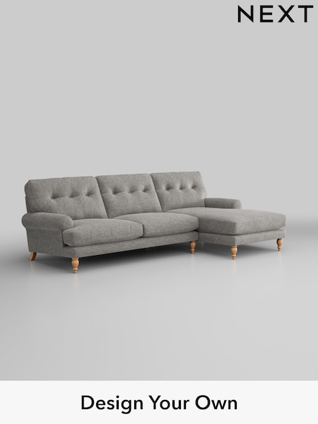 Cotswold Chenille/Silver Grey Erin Buttoned Back Deep Sit (W42444) | £1,975