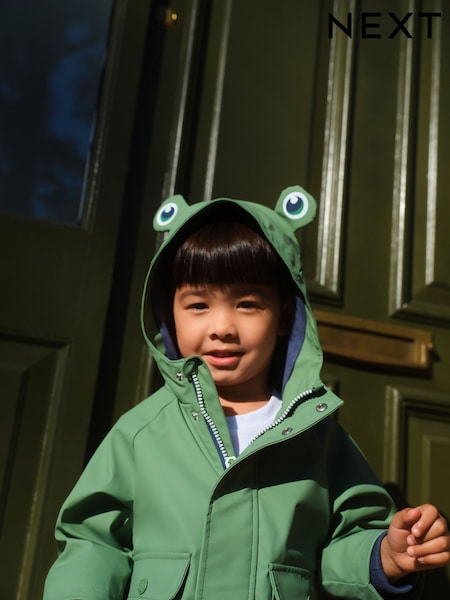 Green Frog Character Shower Resistant Coat (3mths-7yrs) (W42445) | £26 - £30