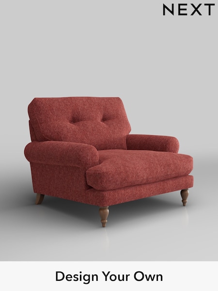 Cotswold Chenille/Dark Terracotta Orange Erin Buttoned Back Deep Sit (W42449) | £875