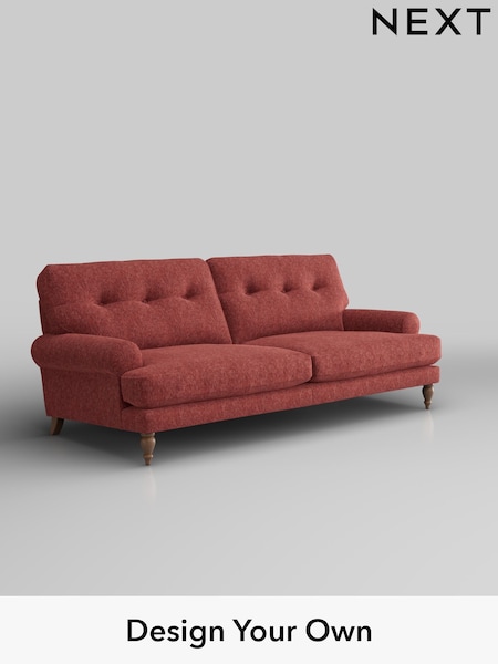 Cotswold Chenille/Dark Terracotta Orange Erin Buttoned Back Deep Sit (W42449) | £1,375