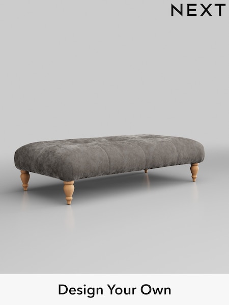 Distressed Velour/French Grey Erin Buttoned Back Deep Sit (W42451) | £499