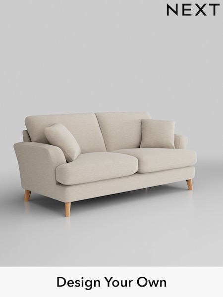 Fine Chenille Easy Clean/Oyster Conway Relaxed Sit (W42465) | £1,350