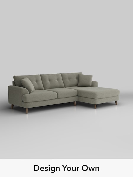 Chunky Marl/Light Olive Green Parker Buttoned Back (W42512) | £2,350