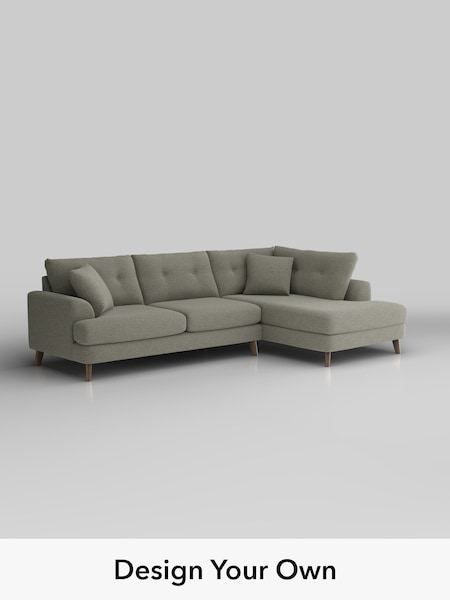 Chunky Marl/Light Olive Green Parker Buttoned Back (W42512) | £2,425