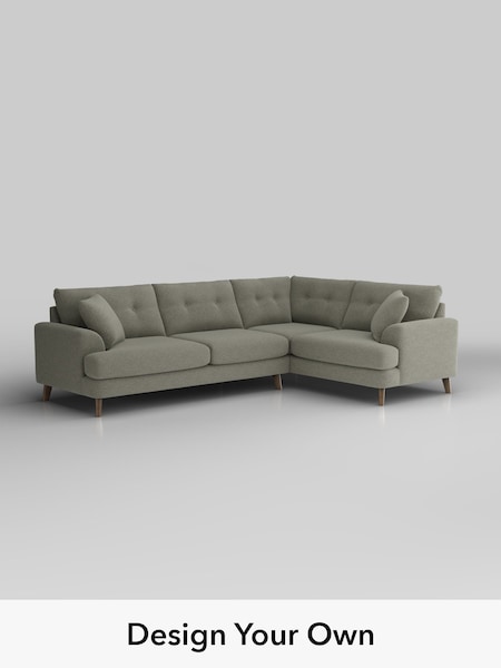 Chunky Marl/Light Olive Green Parker Buttoned Back (W42512) | £2,475