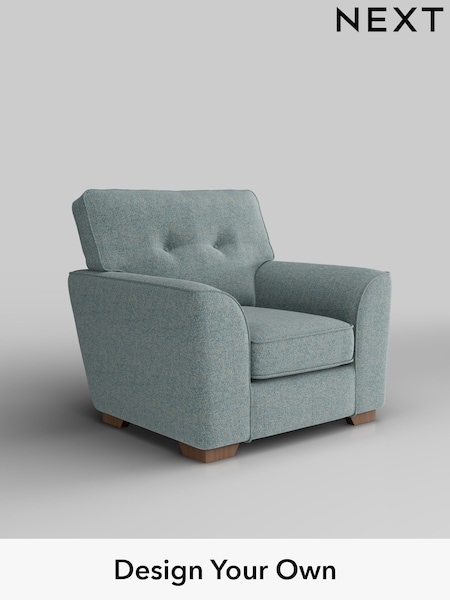 Chunky Marl/Mid Blue Stamford Buttoned Back (W42516) | £799