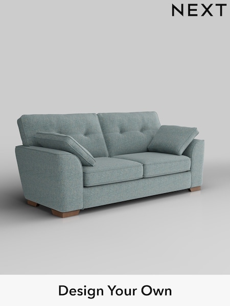 Chunky Marl/Mid Blue Stamford Buttoned Back (W42516) | £1,299