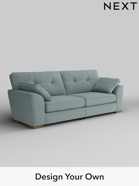 Chunky Marl/Mid Blue Stamford Buttoned Back (W42516) | £1,399