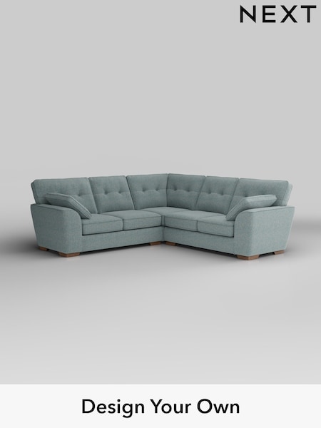 Chunky Marl/Mid Blue Stamford Buttoned Back (W42516) | £2,425