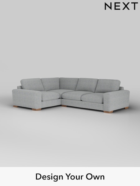 Chunky Marl/Mid Grey Houghton Deep Relaxed Sit (W42525) | £2,625