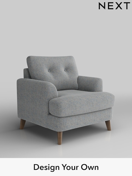 Chunky Marl/Mid Grey Parker Buttoned Back (W42526) | £925