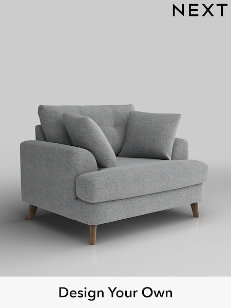 Chunky Marl/Mid Grey Parker Buttoned Back (W42526) | £1,025