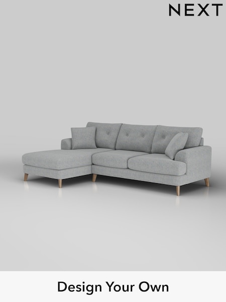 Chunky Marl/Mid Grey Parker Buttoned Back (W42526) | £2,199