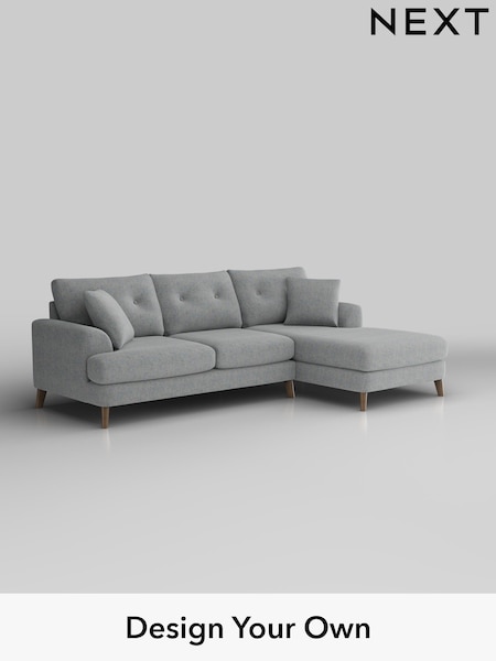 Chunky Marl/Mid Grey Parker Buttoned Back (W42526) | £2,199