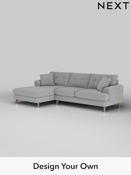 Chunky Marl/Mid Grey Parker Buttoned Back (W42526) | £2,350