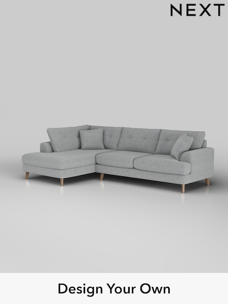 Chunky Marl/Mid Grey Parker Buttoned Back (W42526) | £2,425