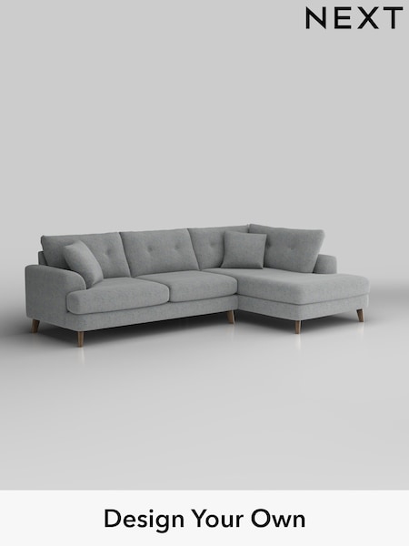 Chunky Marl/Mid Grey Parker Buttoned Back (W42526) | £2,425