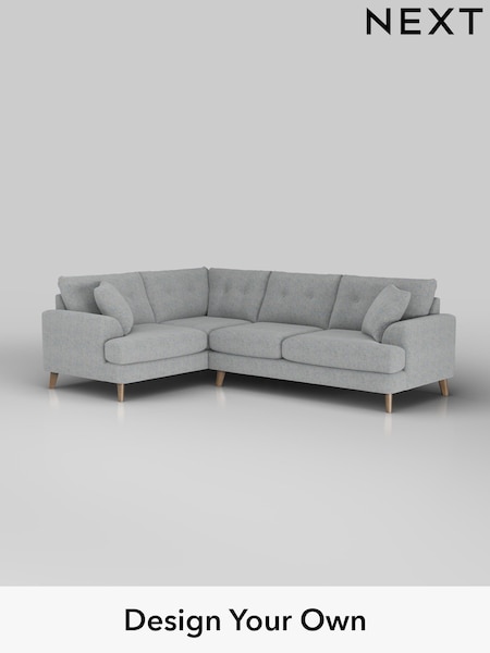 Chunky Marl/Mid Grey Parker Buttoned Back (W42526) | £2,375