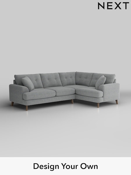 Chunky Marl/Mid Grey Parker Buttoned Back (W42526) | £2,375