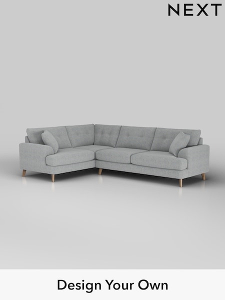 Chunky Marl/Mid Grey Parker Buttoned Back (W42526) | £2,475