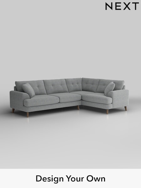 Chunky Marl/Mid Grey Parker Buttoned Back (W42526) | £2,475