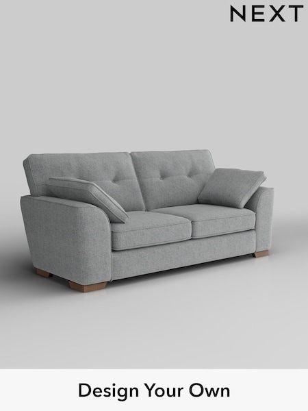 Chunky Marl/Mid Grey Stamford Buttoned Back (W42547) | £1,299