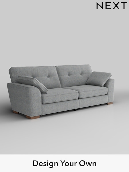 Chunky Marl/Mid Grey Stamford Buttoned Back (W42547) | £1,399