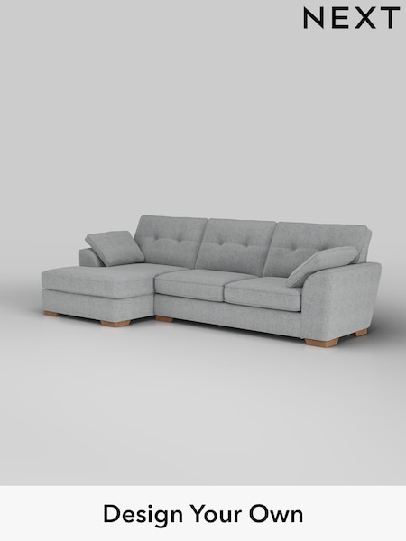 Chunky Marl/Mid Grey Stamford Buttoned Back (W42547) | £2,025