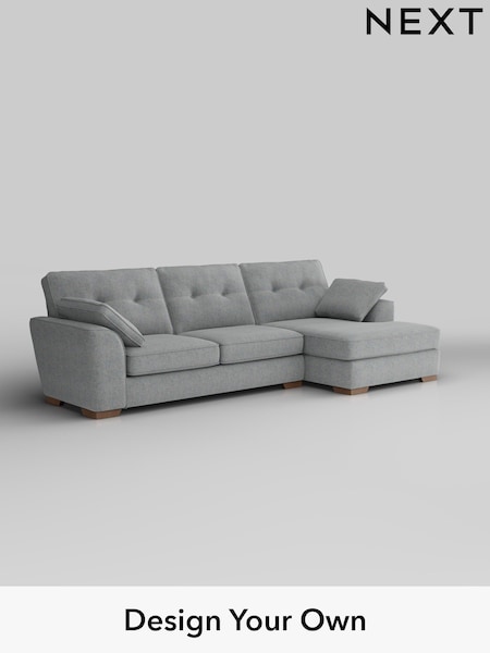 Chunky Marl/Mid Grey Stamford Buttoned Back (W42547) | £2,025