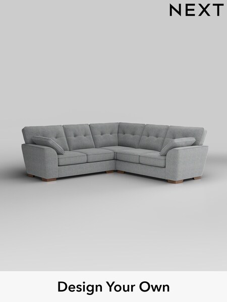 Chunky Marl/Mid Grey Stamford Buttoned Back (W42547) | £2,425